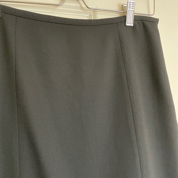 ANN TAYLOR LOFT black wool skirt - Picture 3 of 10